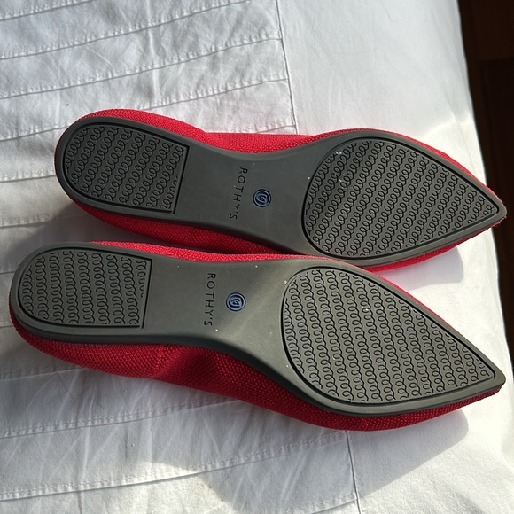 Rothy’s The Point Red flats, women’s 7.5, EUC - Picture 9 of 14